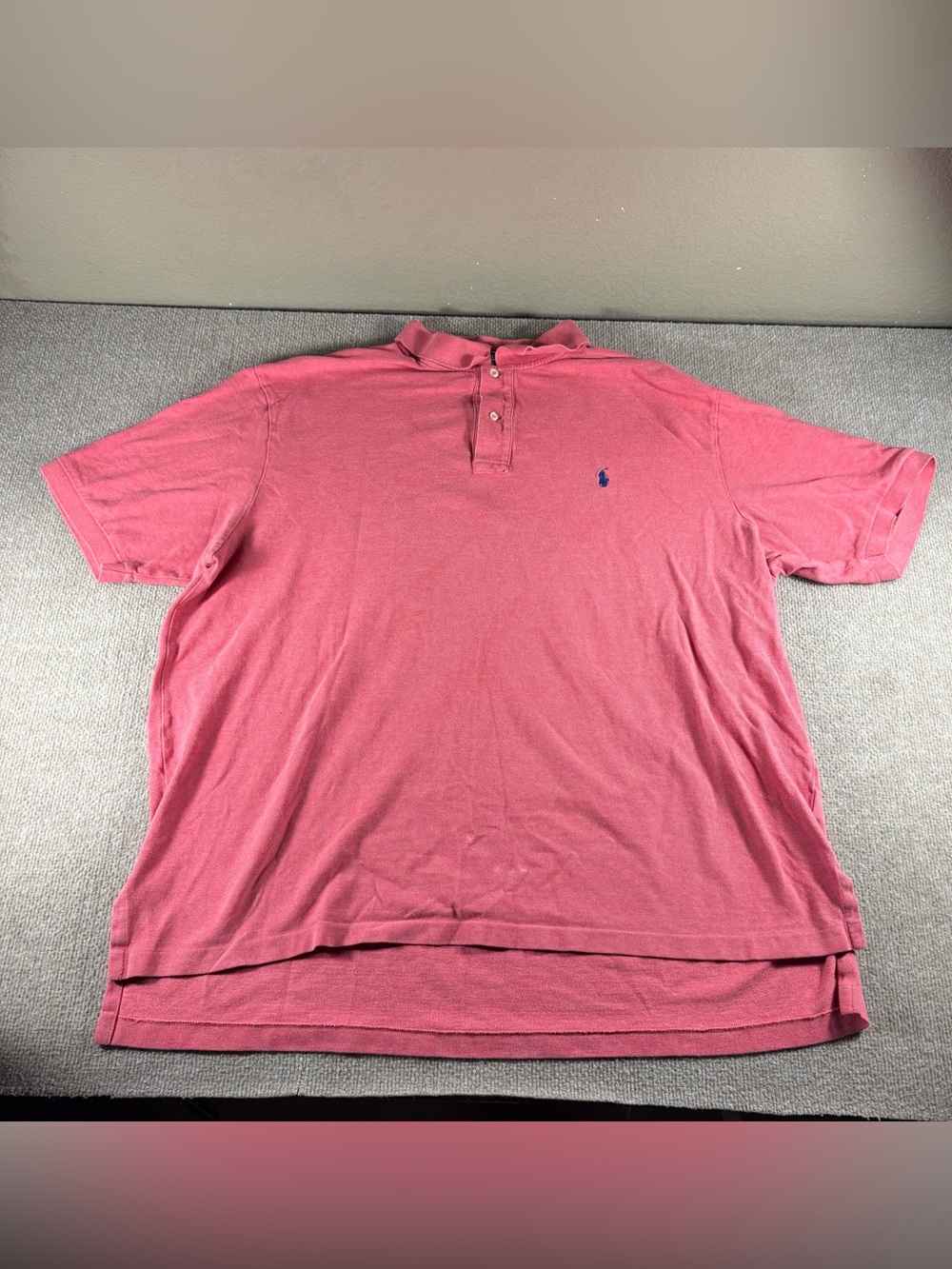 Polo by Ralph Lauren Men's 3XB Pink Polo Short-sleeve Shirt Embroidered Pony